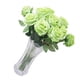 thumbnail image 4 of Simulación de flor de rosa artificial decoración floral oficina en casa tela de boda flor falsa, verde 10 Piezas kenally HA8916-02B, 4 of 6