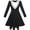 Black 2, variant on Sunny Fashion Girls Dress Long Sleeve Black A Line White Collar Button Front School Formal Daily Recital 5 Years