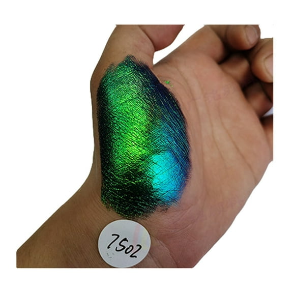 Acahhotxx Nail Art Sticker, Color Shifting Changing Powder Metallic Paint Dry Pigment for Epoxy Resin Craft Jewelry Making Toning - 2