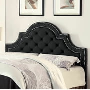Ojai Traditional Charcoal Upholstered King Headboa