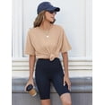 thumbnail image 3 of Zeagoo Summer T Shirts for Women Oversized Crew Neck Tees Short Sleeve Loose Fit Workout Tops, 3 of 4