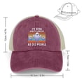 thumbnail image 2 of It's Weird Being The Same Old People Wine Red Hat Adjustable Funny Fashion Unisex Baseball Cap for Men Women, 2 of 7