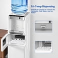 thumbnail image 2 of KNDKO Water Dispenser with Ice Maker,Top Loading Hot & Cold Water Cooler for 5 Gallon Bottles,33LBS/24H Bullet Ice Maker Output,Child Safety Lock,Ideal for Home,Office,Garage - White, 2 of 7