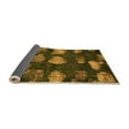 thumbnail image 2 of Ahgly Company Indoor Square Abstract Orange Modern Area Rugs, 5' Square, 2 of 4