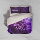 thumbnail image 2 of 3D púrpura patrón floral funda de edredón juego de ropa de cama fundas de almohada 117, 2 of 2