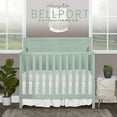 thumbnail image 3 of Dream On Me Bellport 4 in 1 Convertible Mini/Portable Crib in Light Seafoam Green, Non-Toxic Finish, Made of Sustainable New Zealand Pinewood, with 3 Mattress Height Settings, 3 of 8