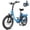 Blue, variant on Hopepeak Z10 Folding Electric Bike for Adults, 500W Motor 28 MPH, 48V 13.5Ah Removable Battery, 20" Fat Tire Foldable EBike with 7-Speed,Blue