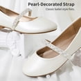 thumbnail image 3 of Zapatos de Vestir Mary Jane para Niñas DREAM PAIRS Serena Marfil 1K, 3 of 7