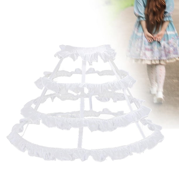 Falda de jaula de 3 aros, enagua, accesorios para disfraces, falda de jaula de pájaros para baile de graduación, boda