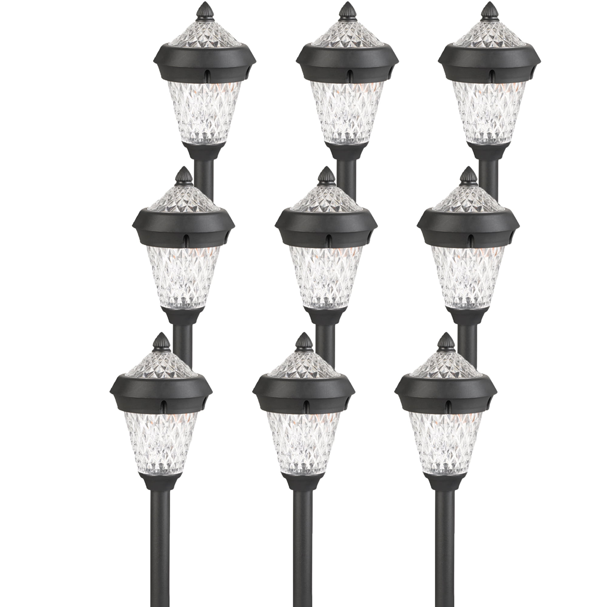 9 Pack Westinghouse Atlanta Black Solar Outdoor Garden Stake Pathway 9 Pack Westinghouse Atlanta Black Solar Outdoor Garden Stake Pathway Led Light Com