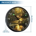 thumbnail image 3 of Voice Activated Clock with Glow Light 12 Inch Large Silent Wall Clock Battery Operated for Home Decor Forest Stream with Moss-covered, 3 of 8
