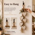 thumbnail image 5 of Hanging Heart Wall Decor, Rustic Farmhouse Hanging Heart Decoration with 5 Layer Wooden Hearts, Vintage Wood Hearts Trinket Shelf Hangings Art, Rustic Neutral, 5 of 5