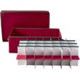thumbnail image 2 of HOMZ 56 Ornament with Lid & 2 Handles Christmas Holiday Divided Storage Box, Red, 2 of 7