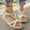 Beige2, variant on Hoshose Womens Sandals Arch Support Summer Beach Sandals Comfort Walking Shoes Wedge Heel Sandals for Women