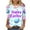 Light Blue, variant on Easter Shirts for Women 3/4 Sleeve Crew Neck Tops Cute Eggs Bunny Print T-Shirt Casual Loose Fit Basic Tees Summer Workout T-Shirts Yellow,M