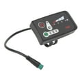 thumbnail image 3 of Electric Bike Led Power Display Panel Electric Bike Modification Display Meter With Waterproof 5p Male Plug For 22.2mm Handlebars, 3 of 4