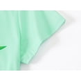 thumbnail image 3 of Topgal Tween Girls Tie Dye Pajamas Summer Green Flowers Sleepwear for Big Girls 2 Piece Pjs Set Size 8, 3 of 5