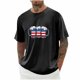 thumbnail image 1 of Tops para hombre, blusas y camisas de cuello redondo y manga corta para hombre, blusas casuales de moda con cuello redondo y manga corta para hombre, blusas de poliéster para hombre, 1 of 4