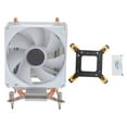 thumbnail image 2 of Ventiladores De Refrigeración De CPU De Computadora, Enfriador De Aire De CPU De 90 Mm, Ventilador único 48 CFM, 2 Tubos De Calor, Interfaz De 3 Pines Para 775 1150 1151, 2 of 7