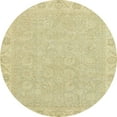 thumbnail image 1 of Ahgly Company Indoor Round Abstract Brown Gold Abstract Area Rugs, 6' Round, 1 of 6