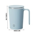 thumbnail image 3 of Rechargeable Automatic Mixing Cup 14oz, 304 Stainless Steel Blender for Protein Shakes & Coffee Beverages, 3 of 3
