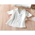 thumbnail image 2 of PENGXIANG Mode Bambin Filles Été Robe Veste Outwears Bandage Tour vers le Bas Col une Ligne Robe Noire 2-3 Ans, 2 of 9