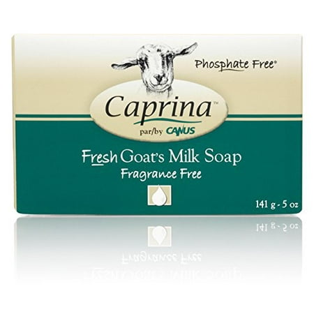 Canus Goat's Milk Bar Soap, Fragrance Free (5 Ounces), Made with Fresh Goat's Milk, naturally rich in proteins, vitamins, minerals and.., By Canus Goats