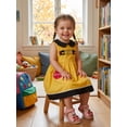 thumbnail image 3 of BemeyourBBs Toddler Baby Girl Back to School Dress Kids Kindergarten Outfit Baby Girls Summer Tank Dress School Bus Embroidery Doll Collar Sleeveless Casual A Line Dress, 3 of 9