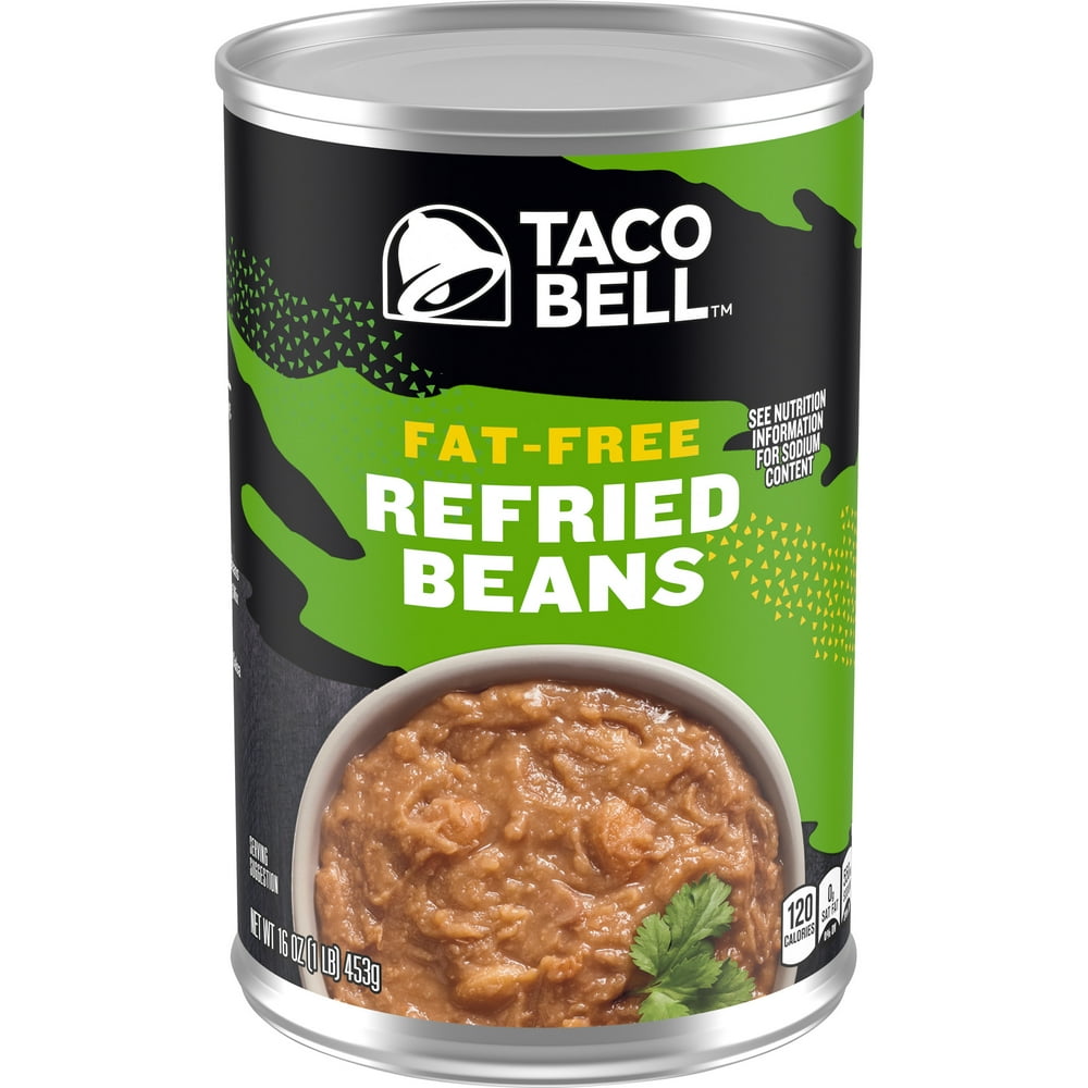 Taco Bell FatFree Refried Beans, 16 oz Can