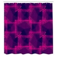 thumbnail image 3 of Ambesonne Magenta Shower Curtain, Dark Colored Trippy, 69"Wx84"L, Fuchsia Purple, 3 of 5