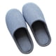 thumbnail image 3 of EeaseMX Pantuflas de invierno a rayas azules para interior de casa, de algodón, para hombre (talla 44-45), 3 of 7