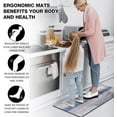 thumbnail image 6 of Blue Kitchen Rugs Anti Fatigue Cushioned Non Skid Waterproof Runner Rug and Mats Memory Foam for Floor Laundry Office Sink, 6 of 6