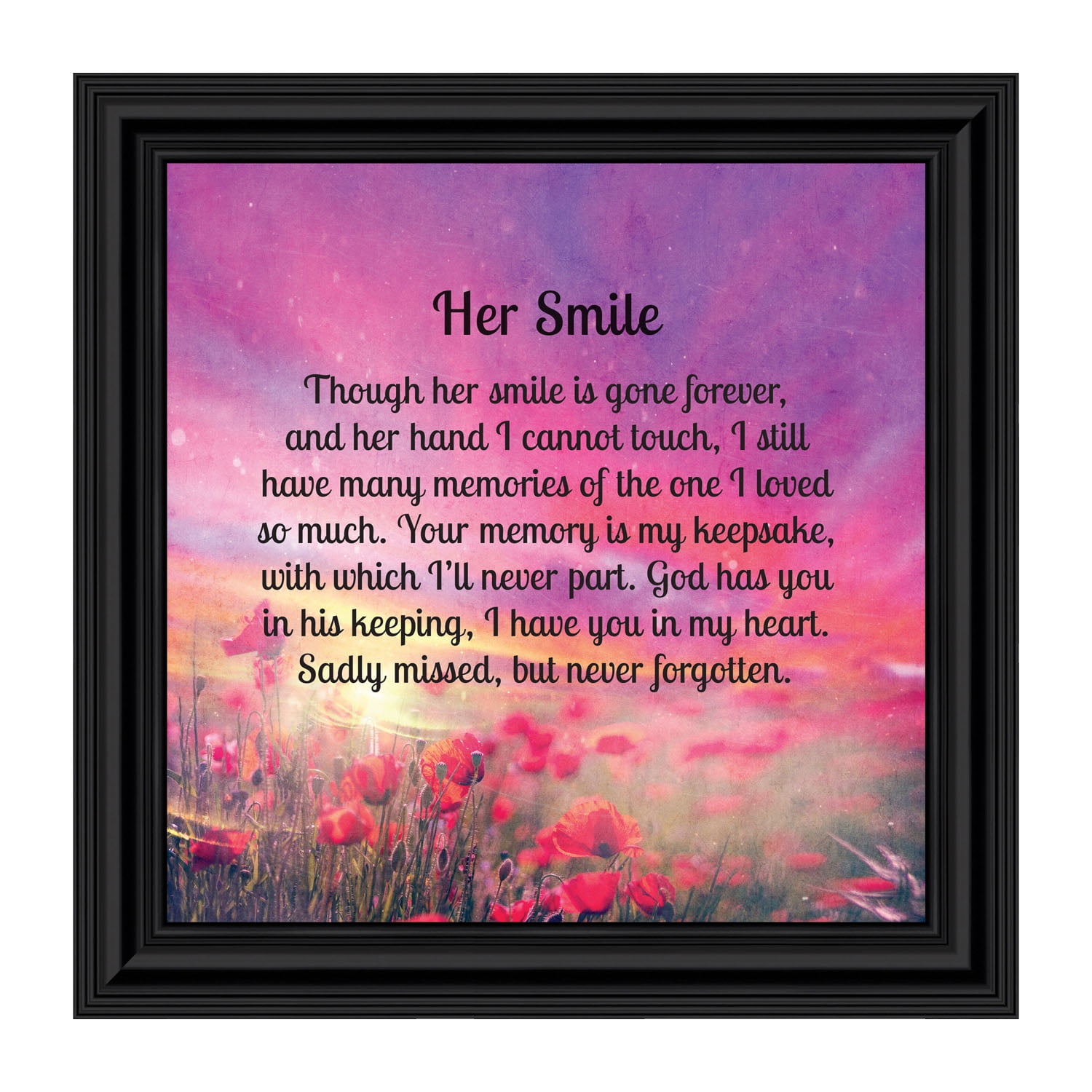 Because someone we love is in heaven Personalized memorial gifts for loss of loved one in memory of loved one bereavement gifts in home