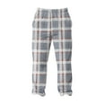 thumbnail image 6 of GrmtClth Men's Fleece Pajama Pants Fashion Flannel Soft Comfy Plush Plaid Sleep Pant Cozy Winter Fall Thermal Pj Bottoms with Pockets Gray XL, 6 of 6