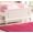 Pink, variant on XIZE Twin Size Bed with Trundle and Slats, Dark Cherry Pine Plywood