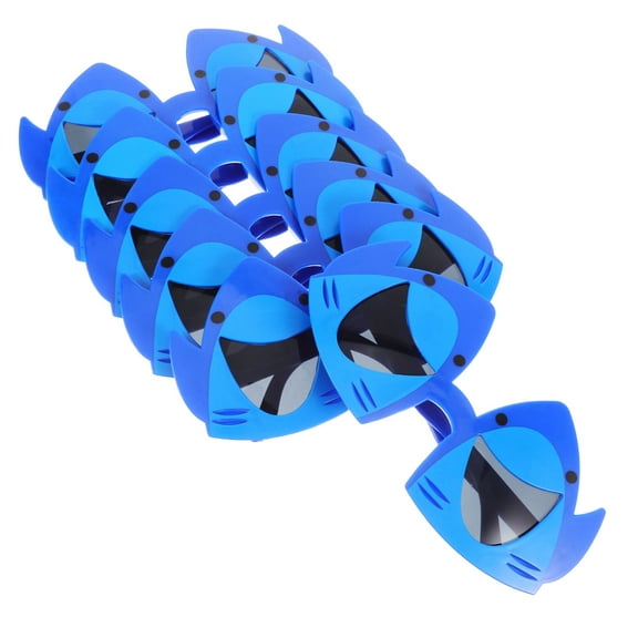 ELAYARD 6Pcs Blue Shark Sunglasses Party Favors with Sunlight Protection for Outdoor Use
