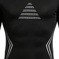 thumbnail image 4 of Hfnxid Tight Shirt Men Slim Body Shaper Long Sleeve Workout Shirts Quick Dry Crewneck Tops Athletic Undershirts Dark Gray,S, 4 of 8