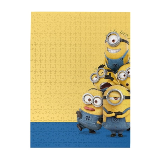 Rompecabezas de 300 piezas de Minions, de madera, para la memoria, la agilidad, juegos familiares, juguetes para niños, niñas y adultos, regalos desafiantes para decoración del hogar