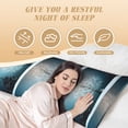 thumbnail image 4 of Bingfone Body Pillow Cover Long Pillow Case With Zipper Decorative Bedding Pillowcase 20"X54" Soft Cushion Pillow Case For Bedroom-Winter Rabbit, 4 of 8