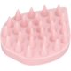thumbnail image 5 of Cepillo masajeador de cuero cabelludo de silicona para lavar el cabello, diseño rosa con cerdas suaves., 5 of 5
