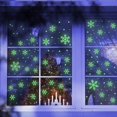 thumbnail image 4 of Pegatinas navideñas de Papá Noel para ventana, pegatina luminosa de copo de nieve para pared, decoración de pared para habitación de niños, adornos navideños de Año Nuevo, 4 of 4
