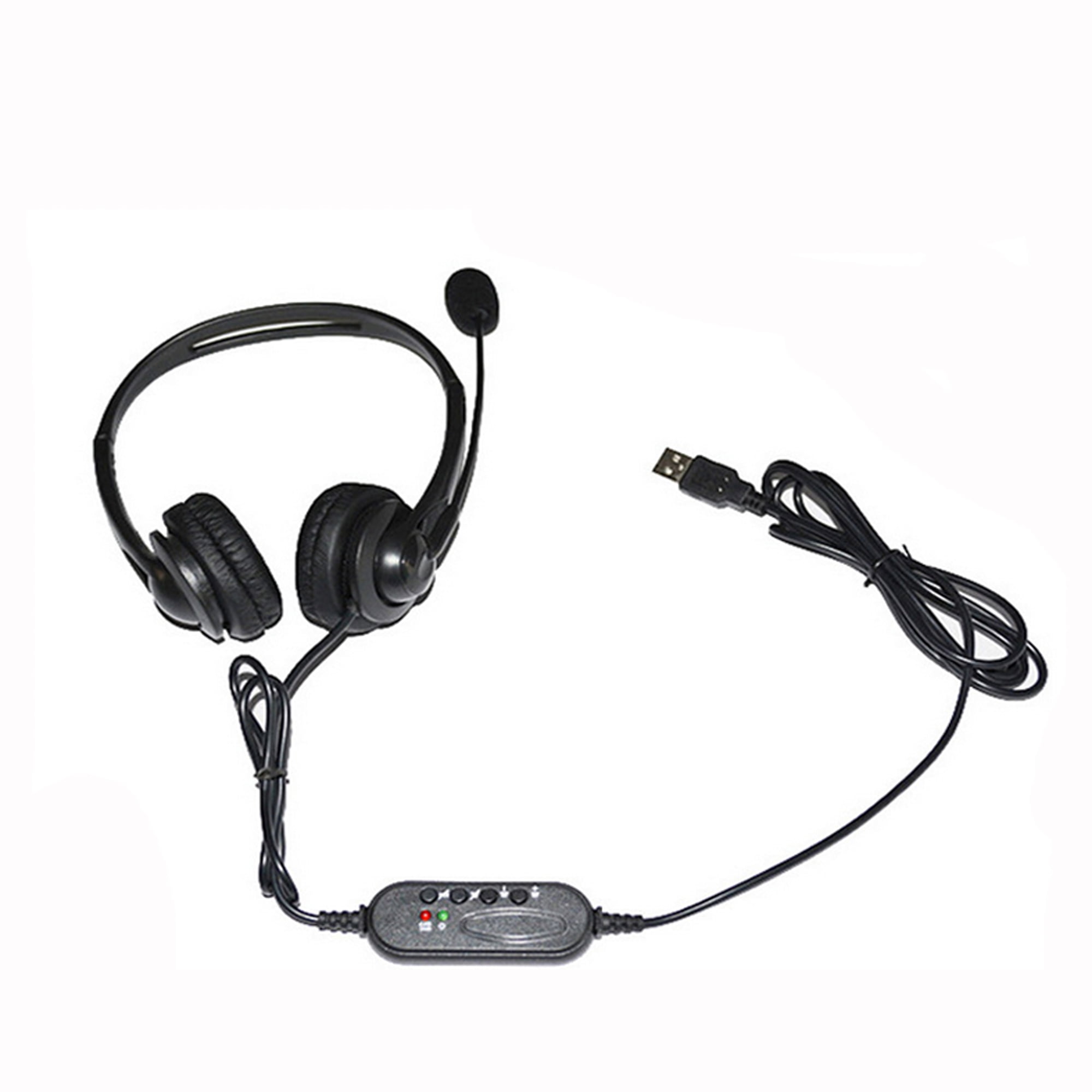 Dewadbow USB Handsfree Call Center Noise Cancel Corded Headset