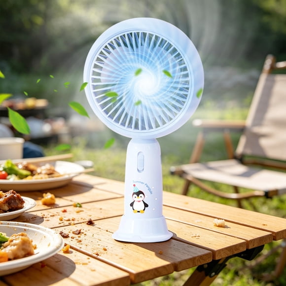 Handheld High Wind Small Fan2-Speed Adjustable Mini Portable FanRechargeable QuietFan For OutdoorTravel Office HomeCamping