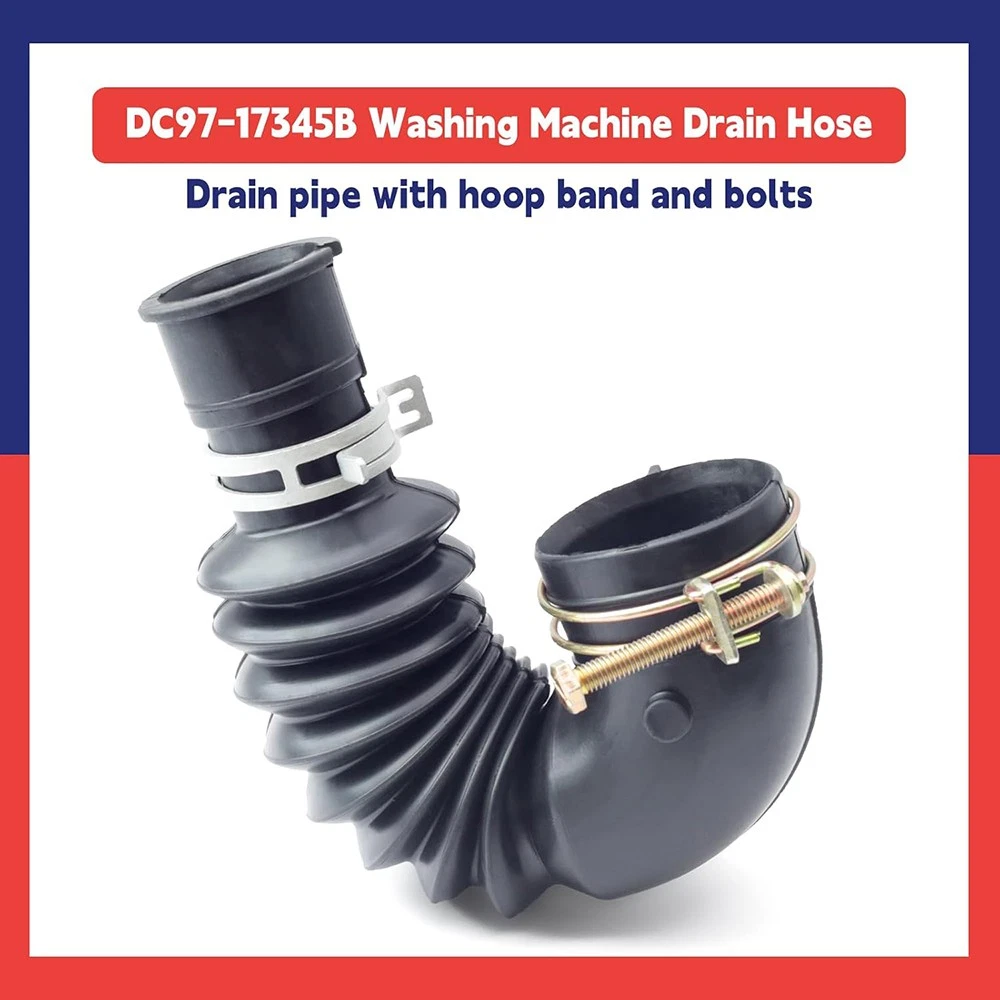 Aniceparthy DC97-17345B Washer Drain Hose Fit for SAMSUNG Washing Machine DC67-00684A DC97-17345A PS12394402 AP6287099 DC97-17417A Washer Tub-to-Pump Hose
