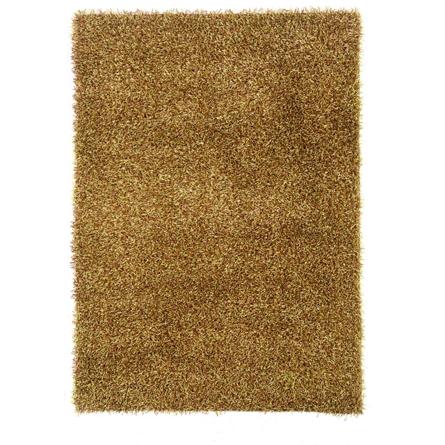 Linon Confetti Shag Hand Tufted Polyester 1'10"x2'10" Rug in Green