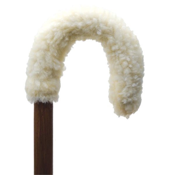 Fleece Curved Handle Cane Grip Cover
