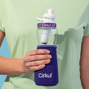 Cirkul Chill Sleeve & Comfort-Grip Lid for 22oz Bottle, Purple