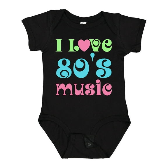 Inktastic I Love 80's Music Boys or Girls Baby Bodysuit
