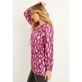 thumbnail image 3 of June & Vie Women's Plus Size Metallic Print Blouse, 3 of 3