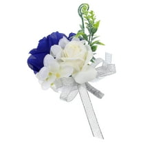 UNOMOR groom boutonniere wedding Corsage Bracelet Silk Decorative for Wedding Prom 1Pack